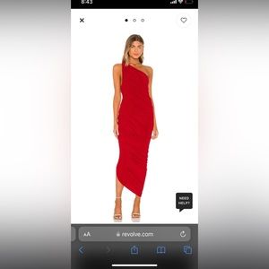 Norma Kamali Diana gown in red ❤️